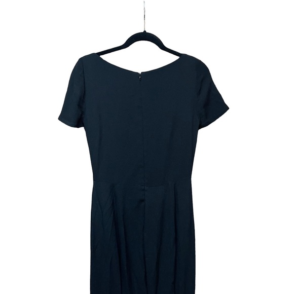 Reformation Sweetheart V-Neck Short Sleeve Black Maxi Formal Dress Size 6 - Picture 3 of 8